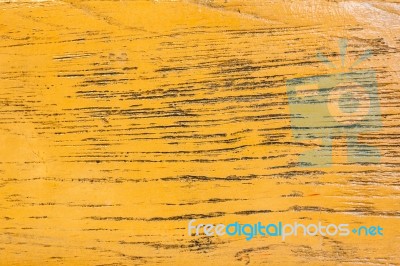 Yellow Painted Wood Background Stock Photo