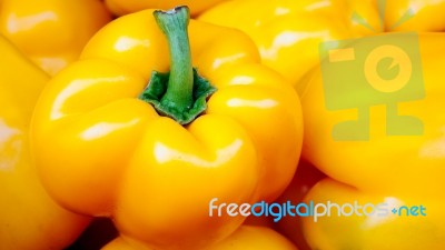 Yellow Pepper Stock Photo