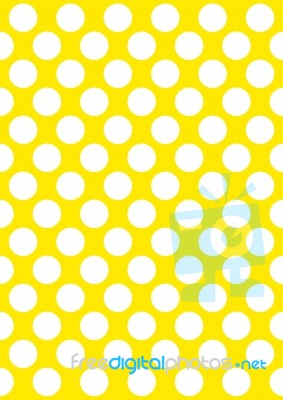 Yellow Polka Dots Stock Image