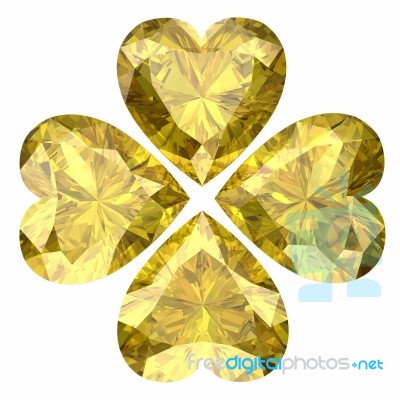 Yellow Sapphire Stock Image