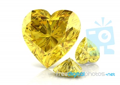 Yellow Sapphire Stock Image