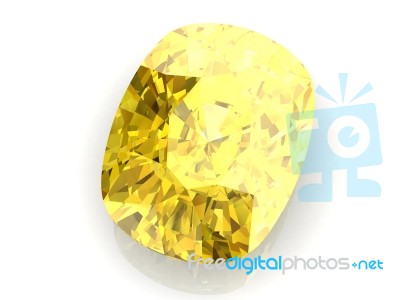 Yellow Sapphire Stock Image