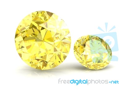 Yellow Sapphire Stock Image