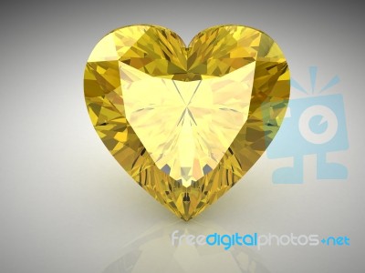 Yellow Sapphire Stock Image