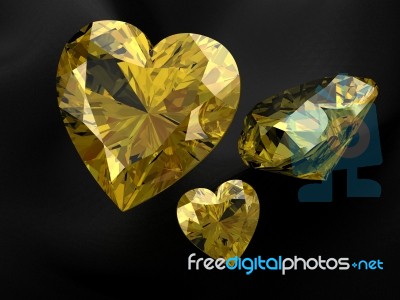 Yellow Sapphire Stock Image