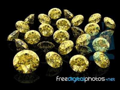 Yellow Sapphire Stock Image