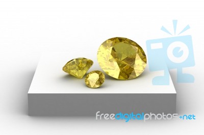 Yellow Sapphire Stock Image