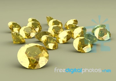 Yellow Sapphire Stock Image