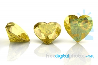 Yellow Sapphire Stock Image