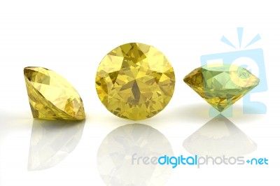 Yellow Sapphire Stock Image