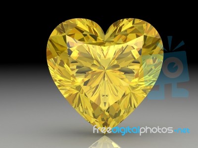 Yellow Sapphire Stock Image