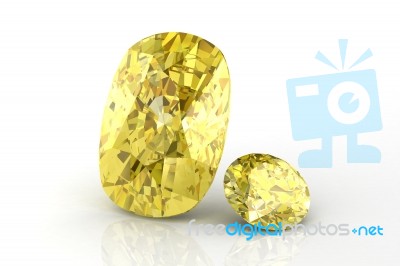 Yellow Sapphire Stock Image