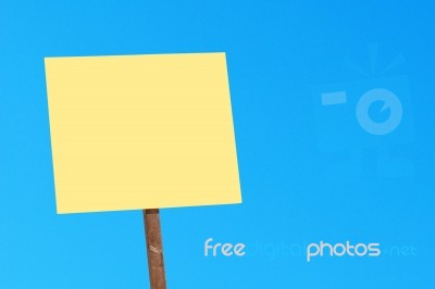 Yellow Sign Stock Photo