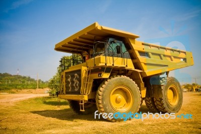 Yellow Truck Stock Photo