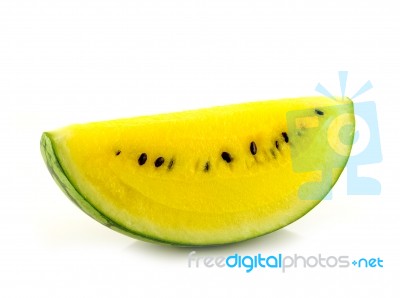 Yellow Watermelon Stock Photo