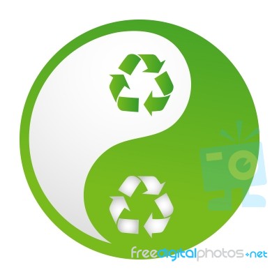 Yinyang Recycle Stock Image