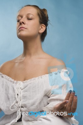 Yoga And Grils Stock Photo