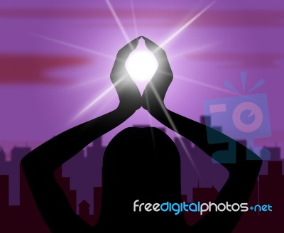 Yoga Pose Means Feeling Posture And Poses Stock Image