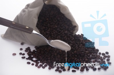 Yogurt Coffee Stock Photo