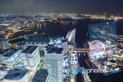 Yokohama Top Viewpoint Landmark Stock Photo