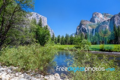 Yosemite Landscape Stock Photo