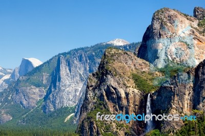 Yosemite Waterfall Stock Photo