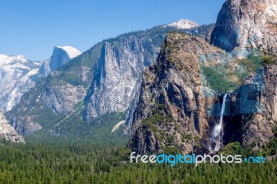 Yosemite Waterfall Stock Photo