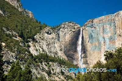 Yosemite Waterfall Stock Photo