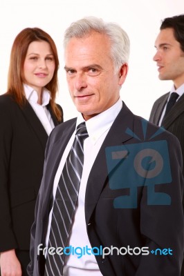 Young And Old Business People Stock Photo