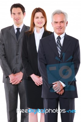 Young And Old Business People Stock Photo