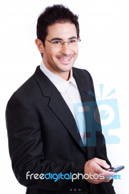 Young Attractive Business Man Stock Photo