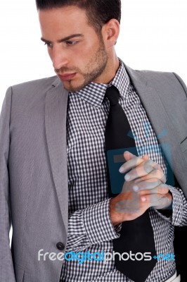 Young Business Man Stock Photo