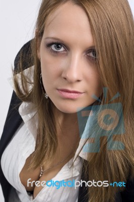 Young Business Woman Stock Photo