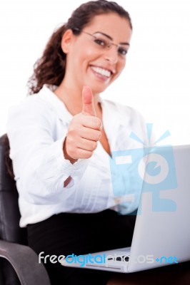 Young Business Woman Stock Photo