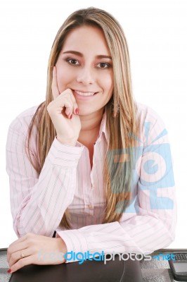 Young Business Woman Stock Photo