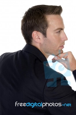 Young Businessman Posing Stock Photo