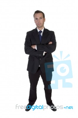 Young Businessman Posing Stock Photo