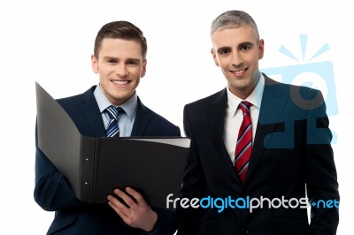 Young Businessmen Working Together Stock Photo