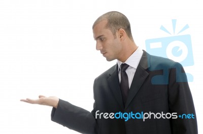 Young Caucasian Man Posing Stock Photo