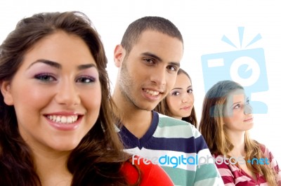 Young College Group Stock Photo