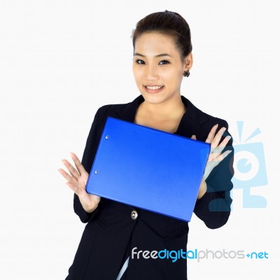 Young Confidence Business Woman Stock Photo