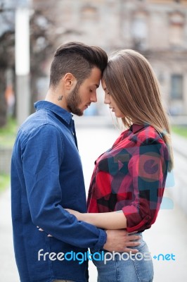 Young Couple In Love Stock Photo