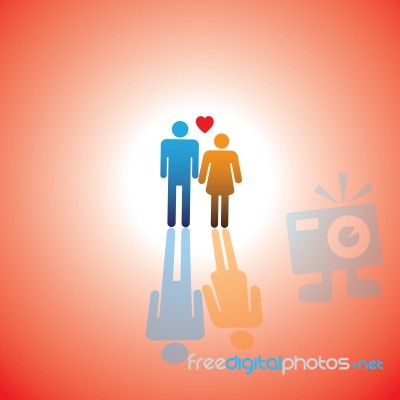 Young Couple Of Lovers Stock Image