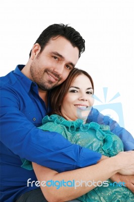 Young Couple Smiling Stock Photo