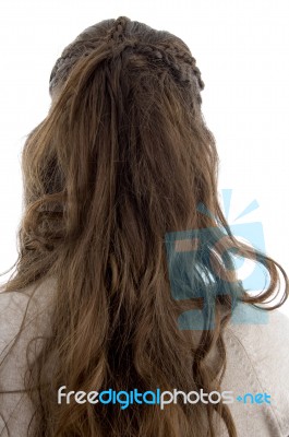 Young Female Posing With Stylist Hairstyle Stock Photo