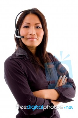 Young Female Service Provider Stock Photo