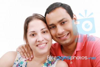 Young Happy Couple Stock Photo