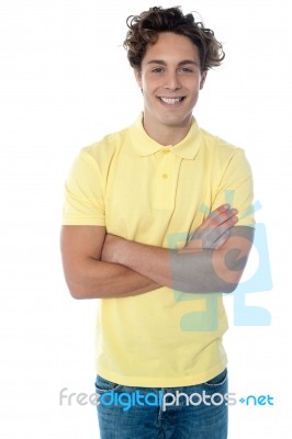 Young Happy Smiling Man Stock Photo