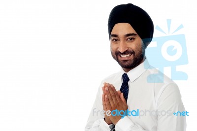 Young Indian Business Entrepreneur Stock Photo