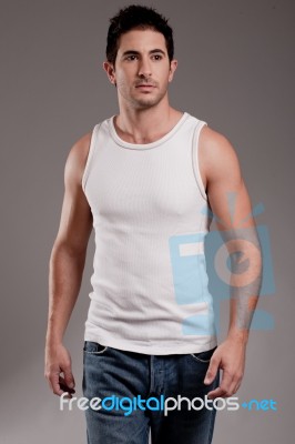 Young Male Model Stock Photo